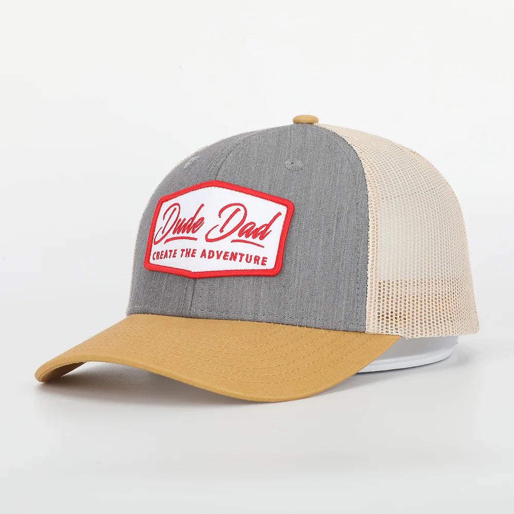 Embroidery Leather Patch Classic Richardson 112 Oem Caps Back 5 6 Panel Blank Foam Suede Custom Mesh Trucker Cap Hats