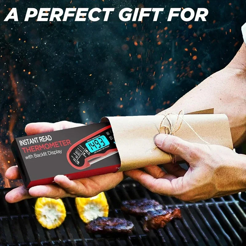 Instant Read Meat Thermometer For Grill And Cooking Best Waterproof Ultra Fast Thermometer Easy To Use