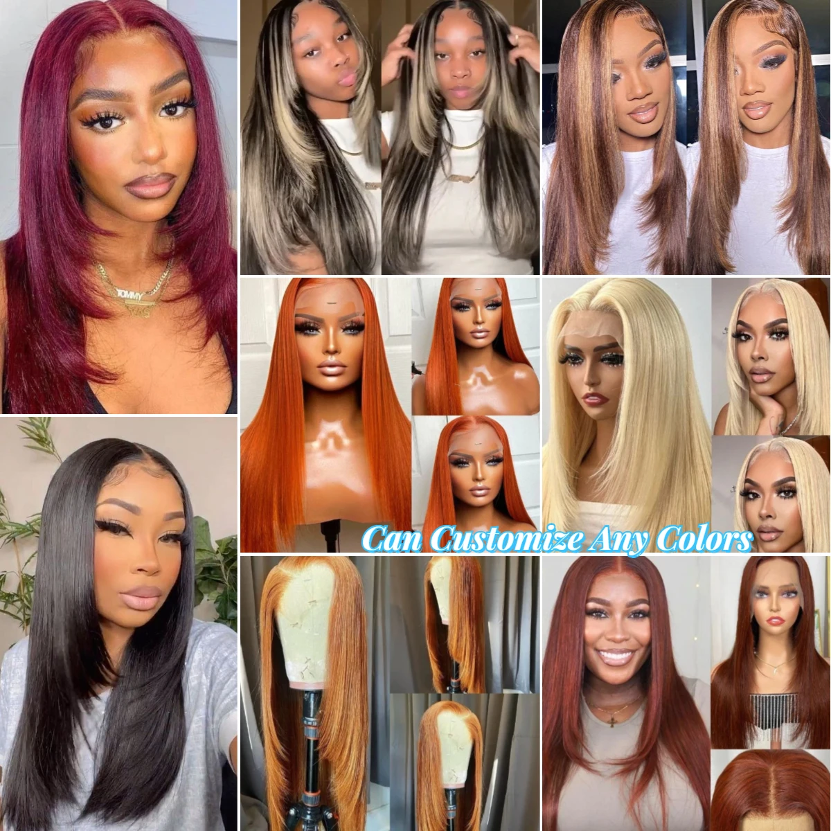 Wholesale Raw Vietnamese Hair Natural Bone Straight Human Wig Butterfly Layer Haircut Realistic 13x4 HD Lace Front Wigs
