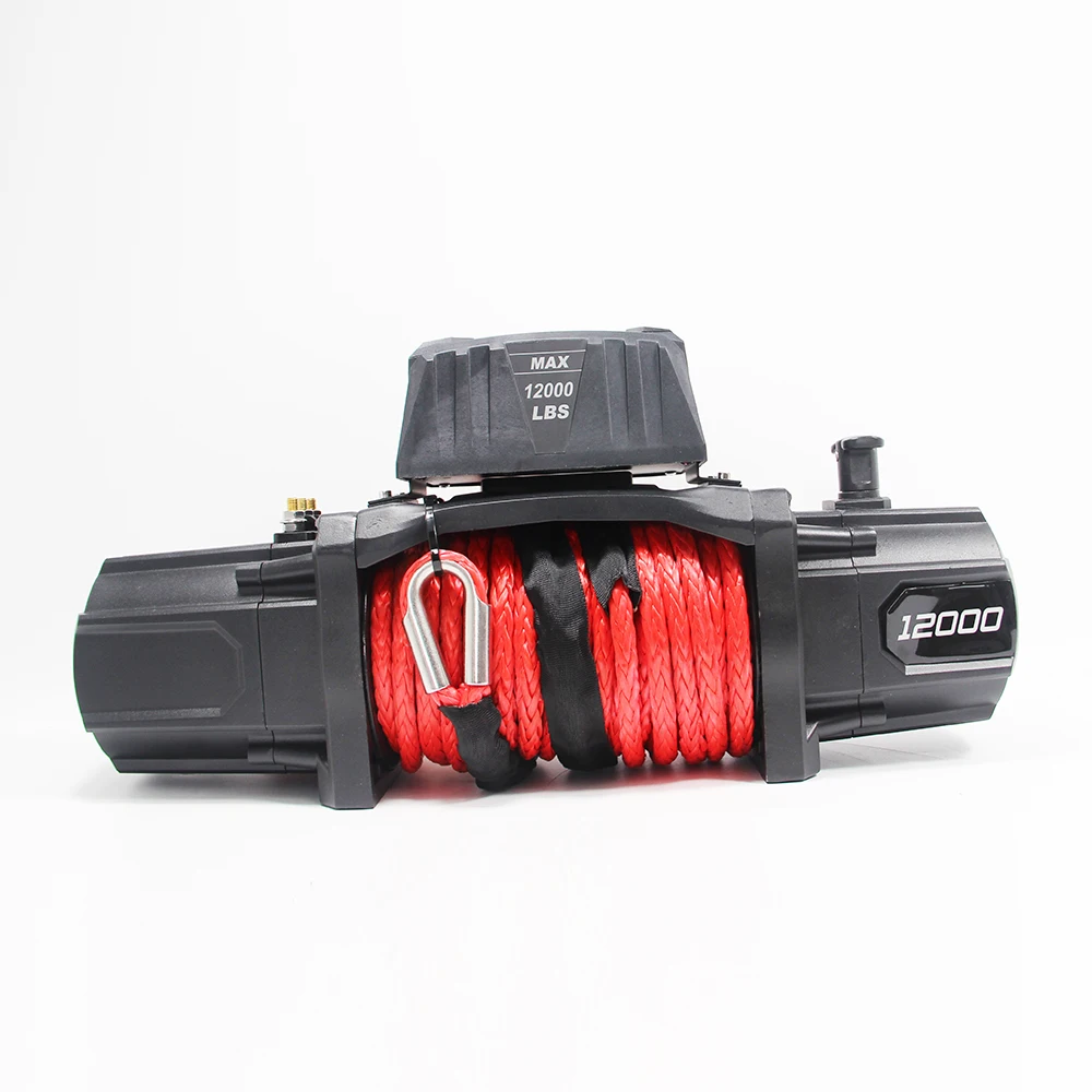 DAO 12v 5000kg -10 ton electric trailer and off road winch pull cable winch 4x4 12v for sale