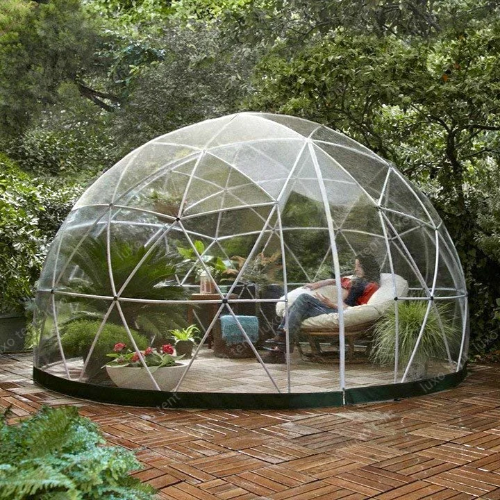 Waterproof PVC Glass Clear Dome Tent Transparent Igloo Dome Tents For Garden Restaurant greenhouse