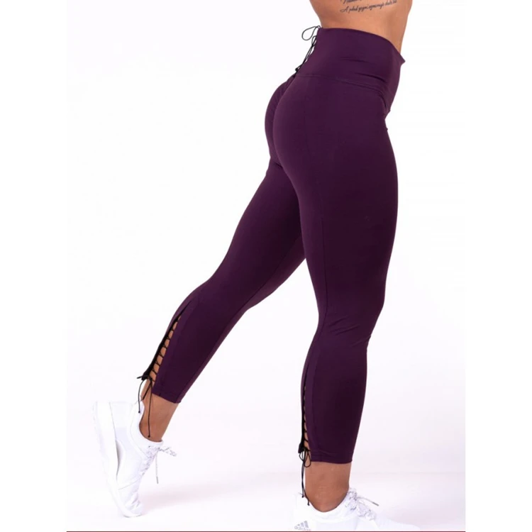 tight sports clothing women tie gym leggings girls yoga pants manufacturer/wholesale
