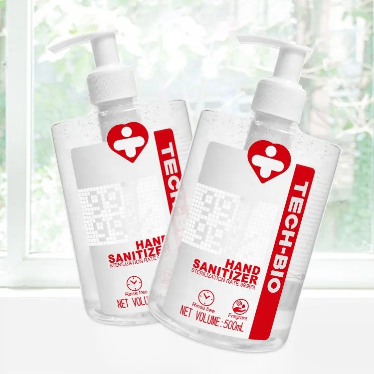 Professional 500ml 75% alcohol hand sanitizer antibacterial gel wash soap OEM manufacturer