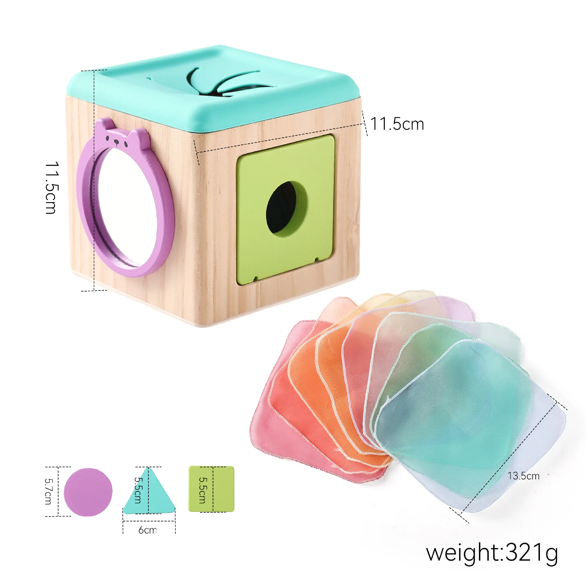 Montessori Toys Wooden Magic Tissue Box 0-3Years Baby Finger Exercise Busy Cube Sensory Toys Kid Educational Activity Game Gifts