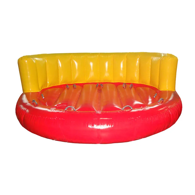 Customized 8 Rider PVC Inflatable Towable Donut Water Ski Raft Tube Toys with Factory Price