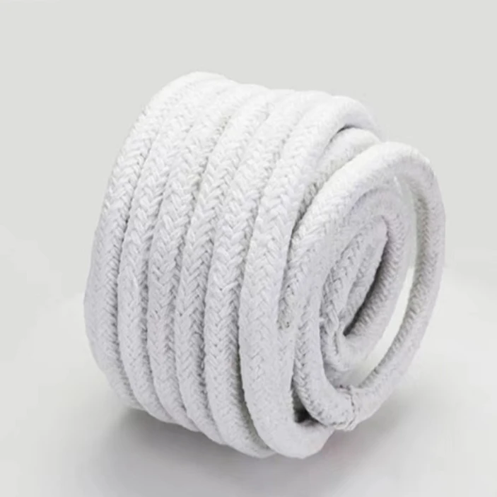 Refractory ceramic fiber sealing packing strip high temperature resistant fiber square rope