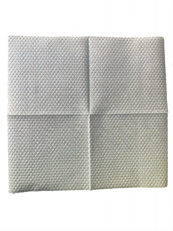Customized cellulose wood pulp PP fish scale spunlace cleaning wipe embossed honeycomb hexagonal heavy-duty engineering industry