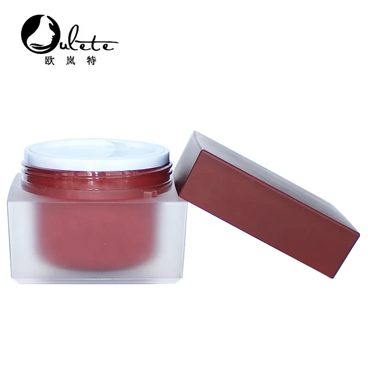 
15g 30g 50g red color acrylic luxury cosmetic jar 
