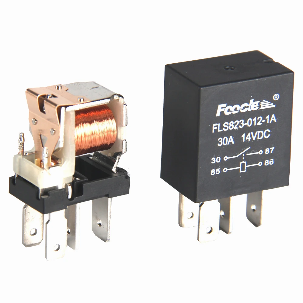 FLS823 1C 1A Automotive Car Relay Socket With 5 Wires Used For 5 pin relay