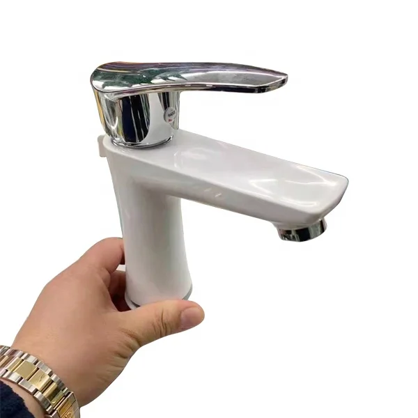 Single double Hole Sink Mixer Hot&Cold Kitchen Faucet Plastic Faucet