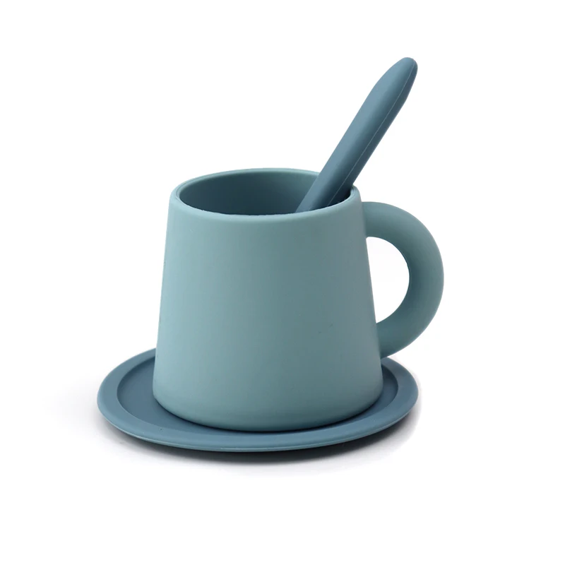 Eco friendly Tea toys kitchen accessories Kids Tea Party silicone Tea Set toys for toddlers