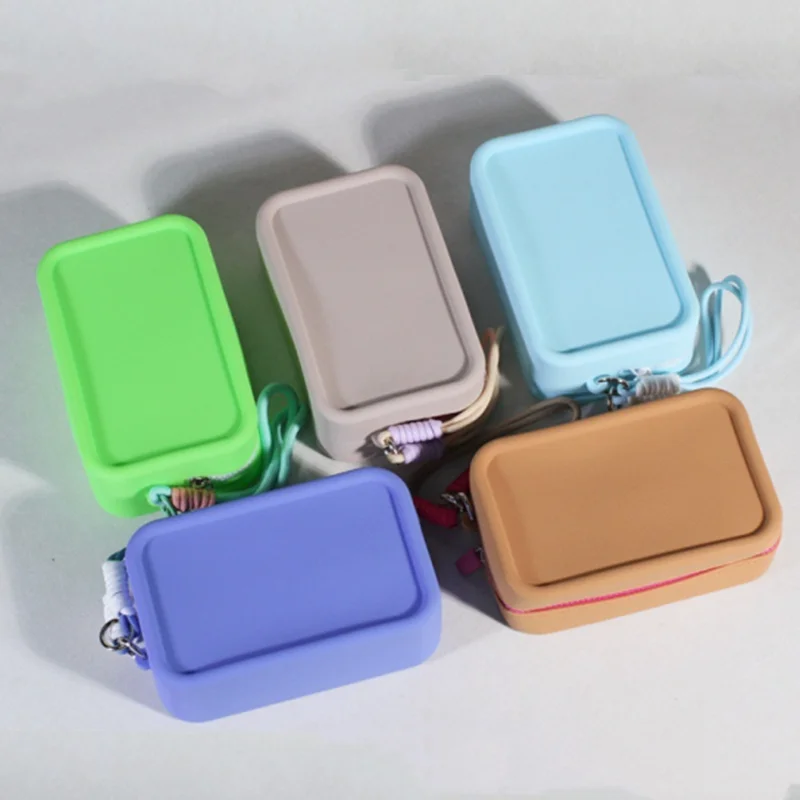 Wholesale Silicone Oral Care Bag Cosmetic Storage Bag Large Capacity Wash Bag Travel Portable Handbag Girls Gift 18*11*6.5cm