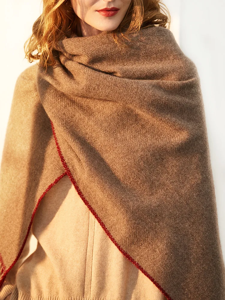 Inner Mongolia manufacturer new spot scarf  Ladies autumn and winter yak wool blended shawl