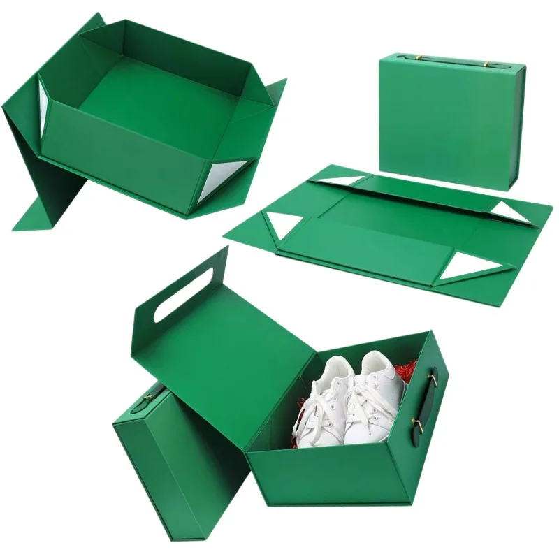 Custom Logo Premium Gift Box Luxury Large Package Cardboard Paper Hoodie Shoes Clothes Magnetic Packaging Box With Handle