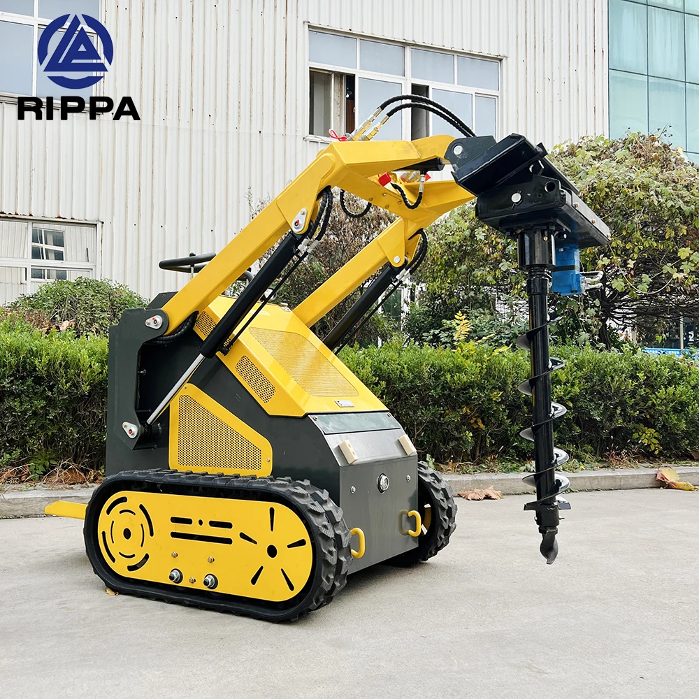 Cheapest Price Epa Euro5 Engine Skid Steer Mini Loader Stand On Skid Steer With Bucket