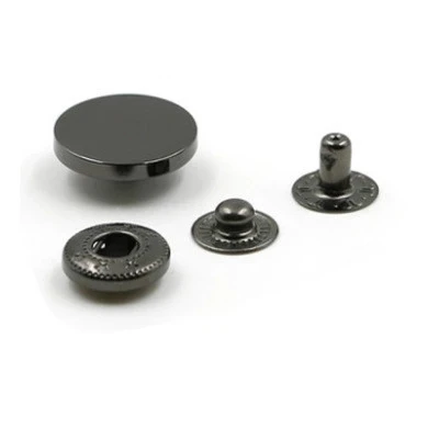 Custom Logo Gold Embossed Dome  Sewing Buttons Round Snap Button For Clothes Jeans Button