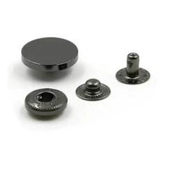 Custom Logo Gold Embossed Dome  Sewing Buttons Round Snap Button For Clothes Jeans Button