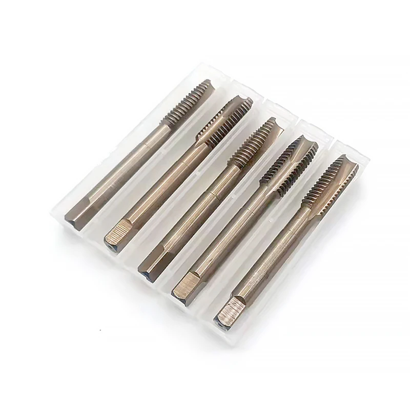 Factory Wholesale Screw Tap Spiral Flute Metric Golden Machine Tap hss threading taps