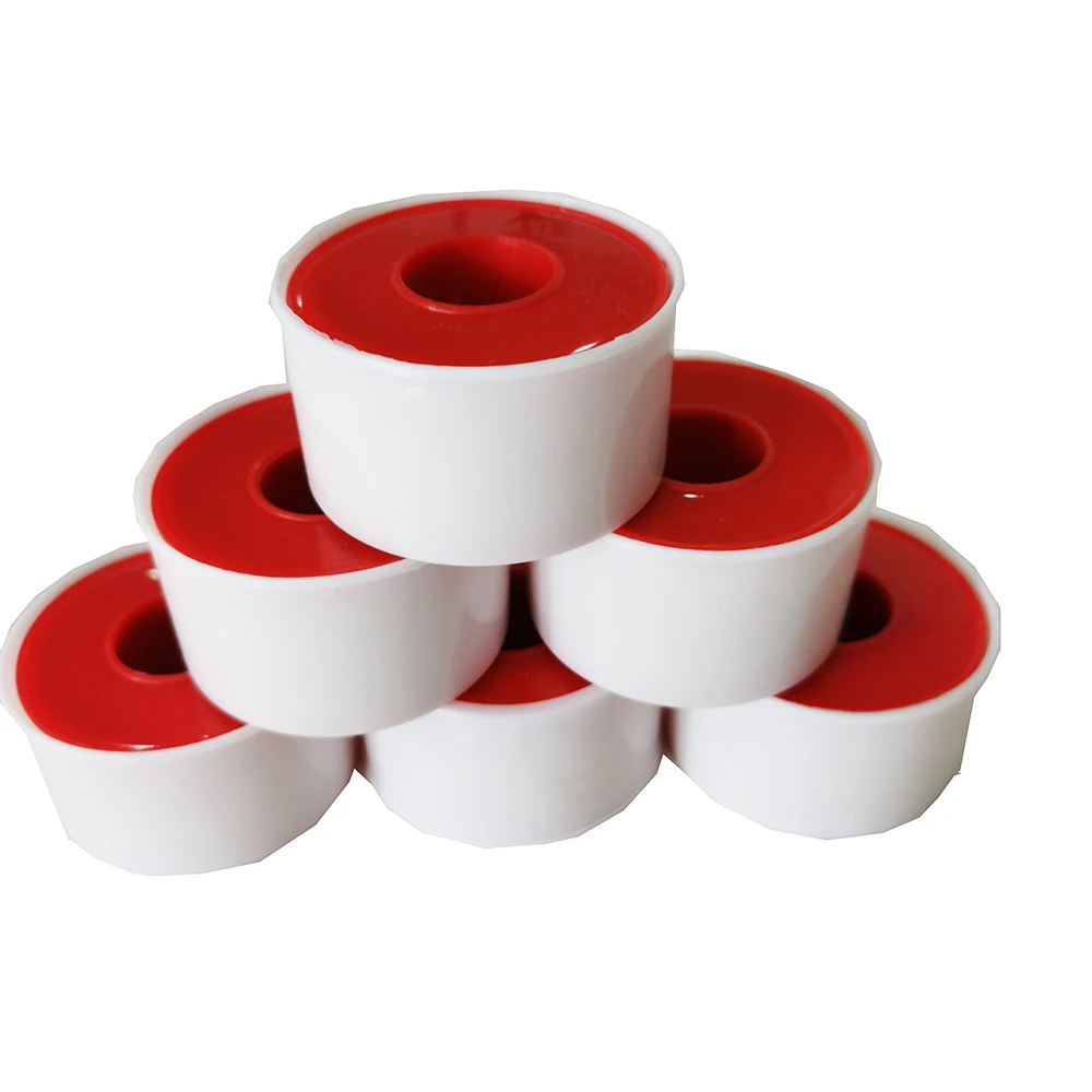 Direct Manufacture Zinc Oxide Adhesive Plaster Tape White Cotton/Skin Color with Plastic Cover