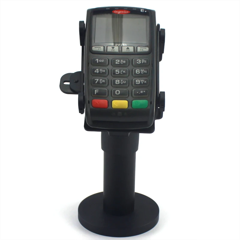 Credit card terminal stand in pos systems metal black plastic holder Base for verifone