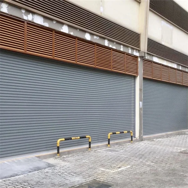 TOMA-good quality roller shutter door in mall stainless steel decorative profile tilt up garage door stainless steel railing