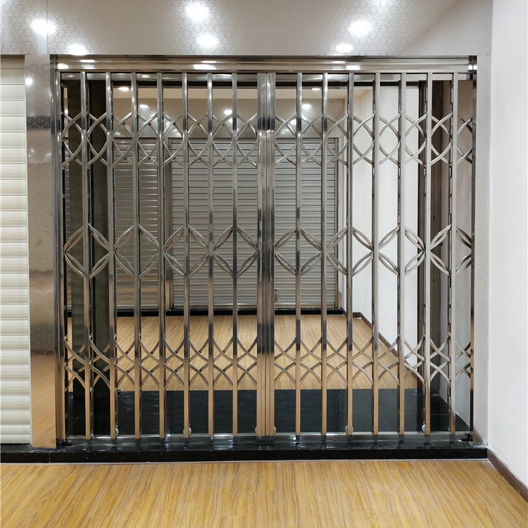 Professional Production Retractable Anti-Theft Stainless Steel Pull Gate