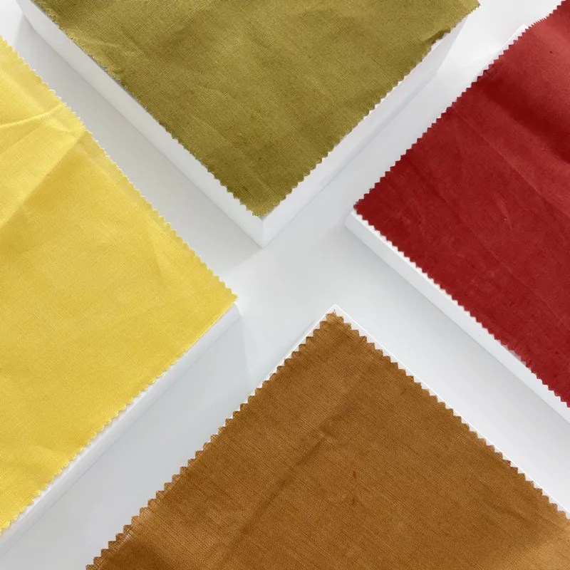 50% discount 7 solid colors high quality 100% linen fabric stock lots for sale for man shirts