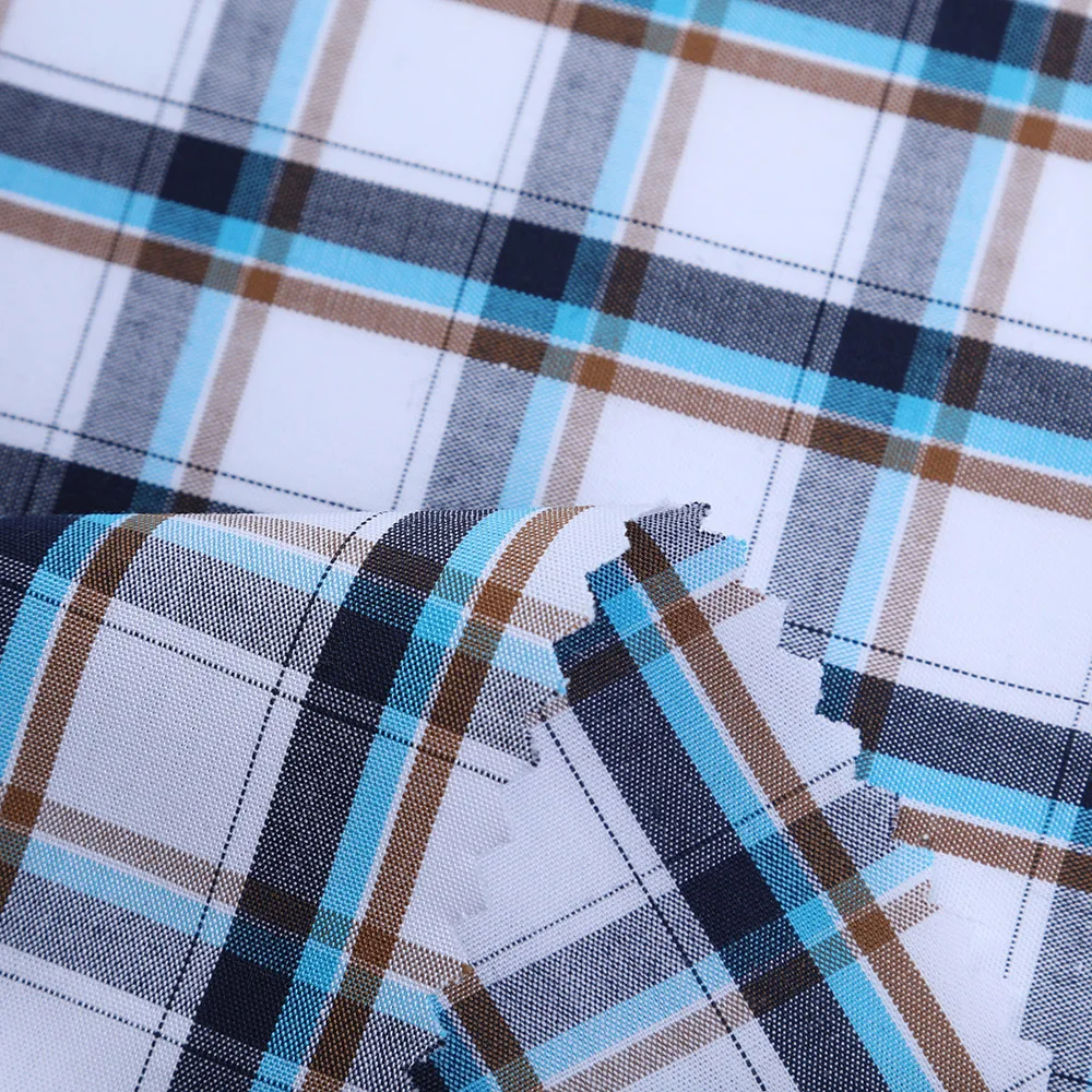 100%cotton combed cotton fabric for mens shirt ready to ship