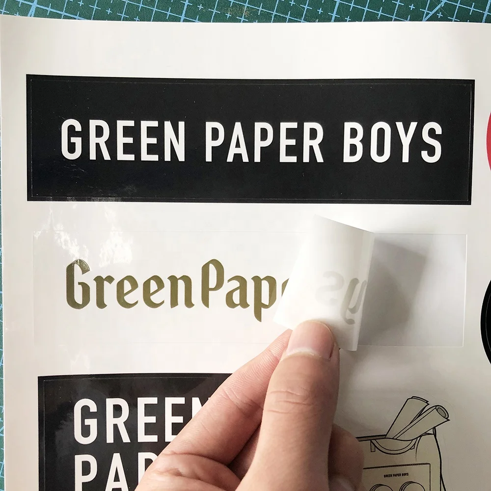 Custom Logo Sticker Sheet Printing Self Adhesive A4 Paper Kiss Cut Sticker Sheet