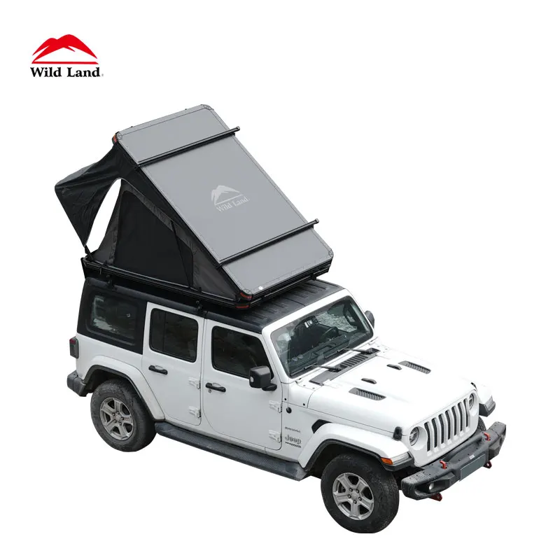 Wild Land aluminium car rooftent,car roof tent camping roof top tent parts, car roof top tent hard shell