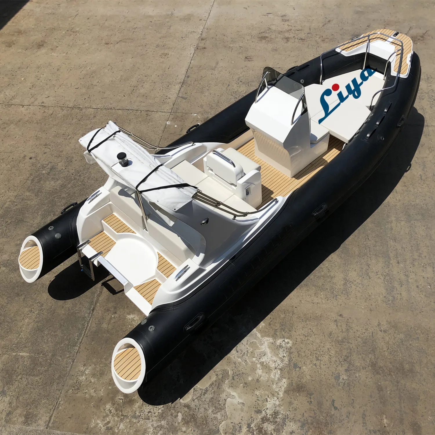 Liya 6.2m 2024 best family fishing boat 20ft inflatable hypalon rib boat