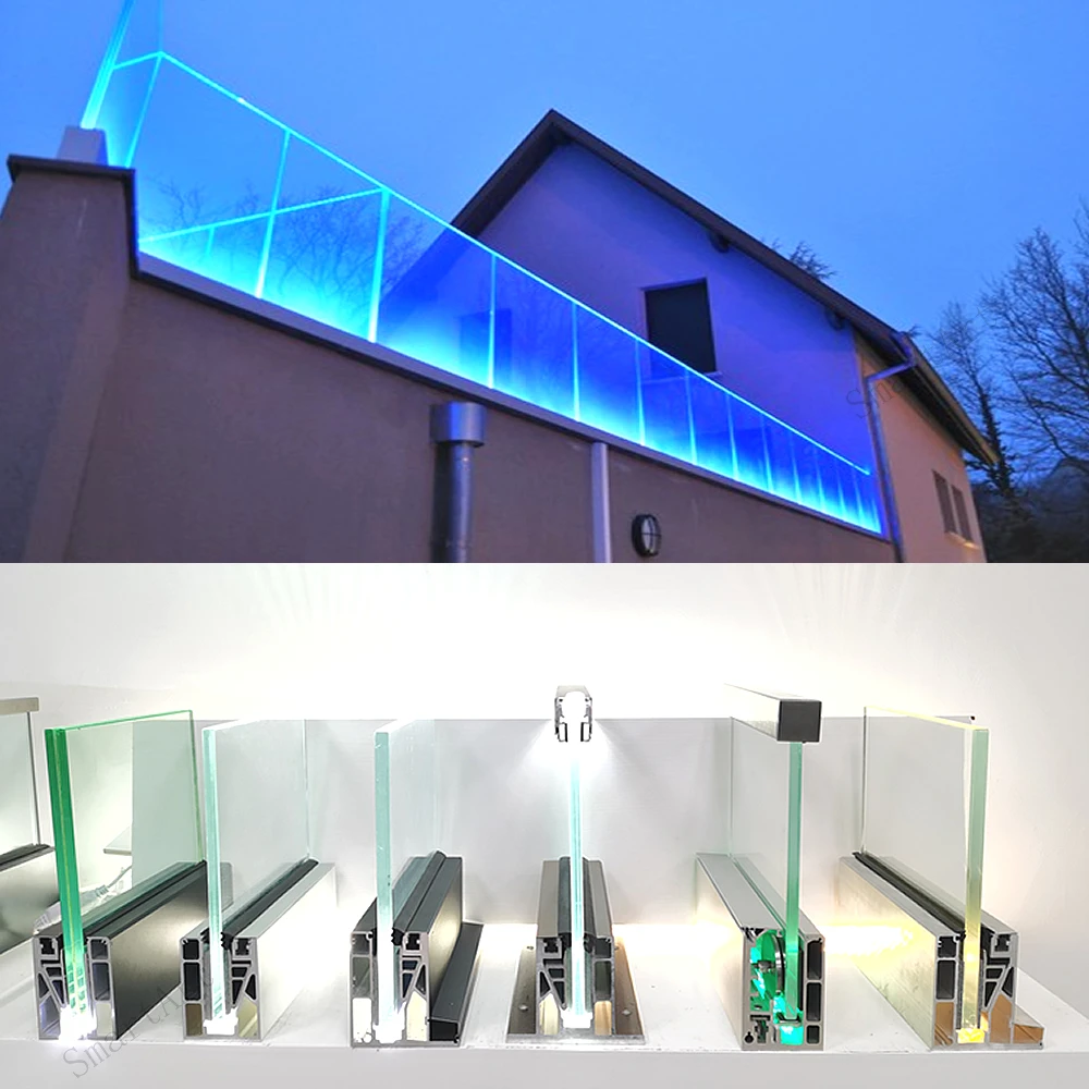 Наружные стеклянные перила стальные перила/наружная лестница балюстрада со светодиодной