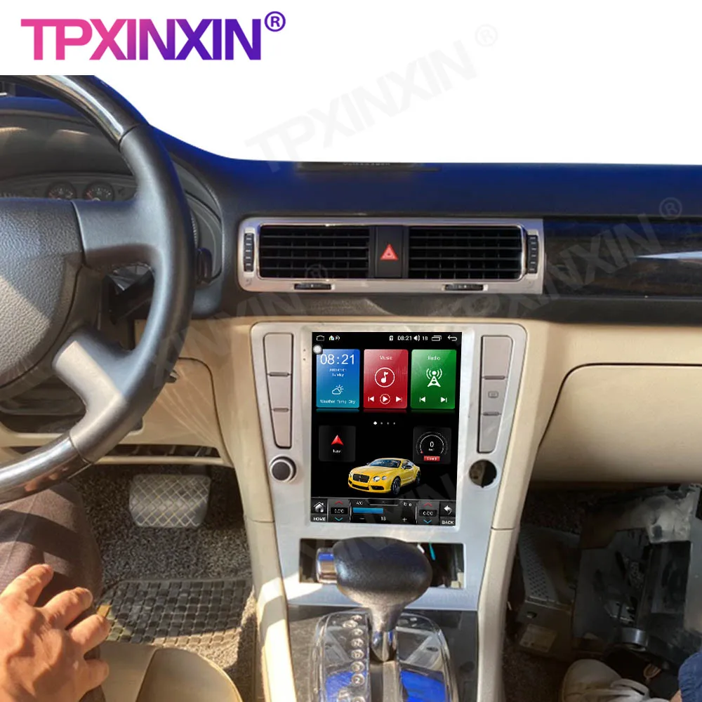 
For B7 2009 - 2017 Tesla Screen Car Radio GPS Navigation Android Multimedia DVD Player 