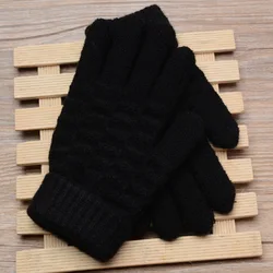 wefans Kids Boys Girls Warm Winter Soft Thick Knit Striped Mittens ski Gloves