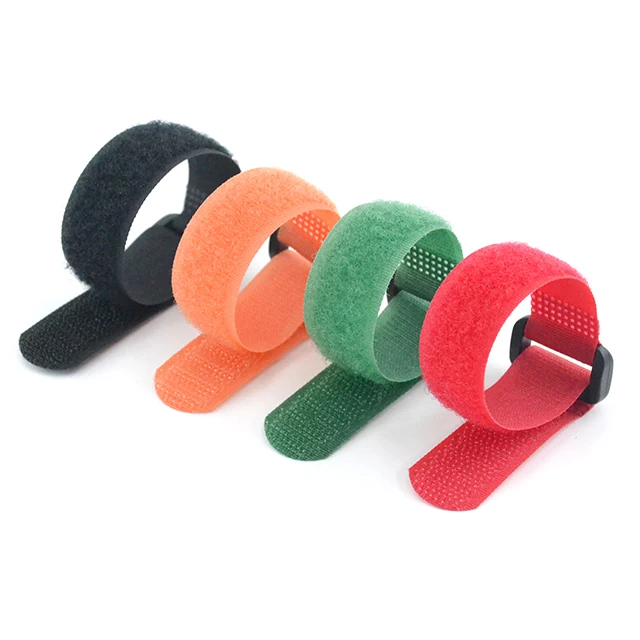 Colorful new material buckle strap hook and loop