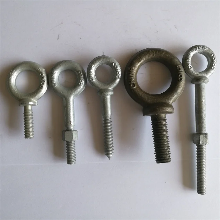 Drop Forged Regular Nut Eye Bolt Eye Long Eye Bolt Wholesale
