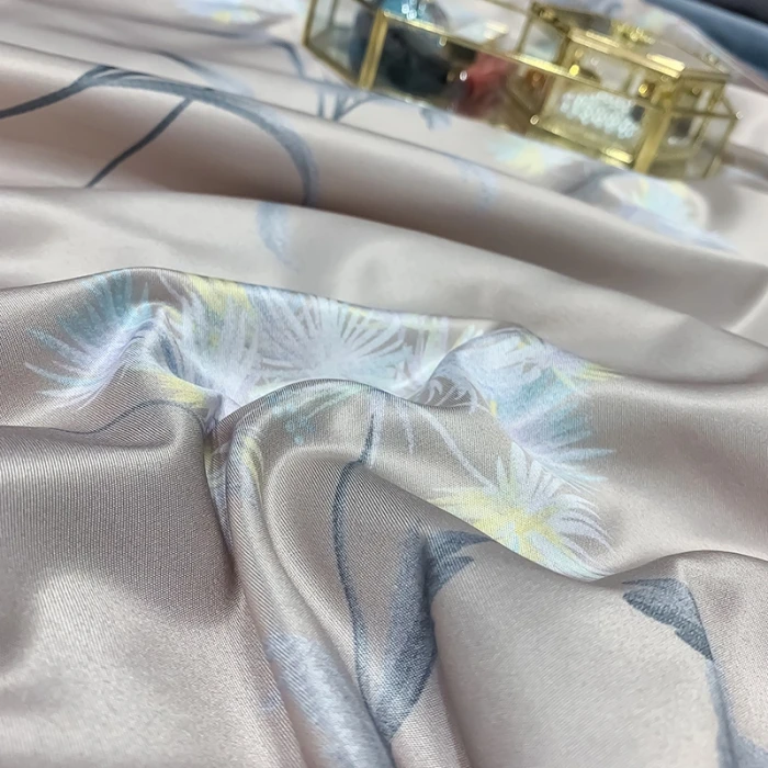 Microfiber Polyester Cooling Fiber Quilt Print Washed Silk Quilt Twin Size Silk Like Cooling Summer Quilt