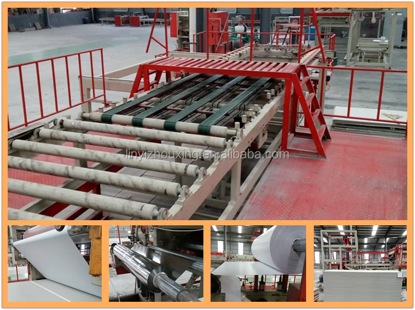 595 x 595mm /600*600mm Pvc Gypsum Board Ceiling Tiles Making Machine