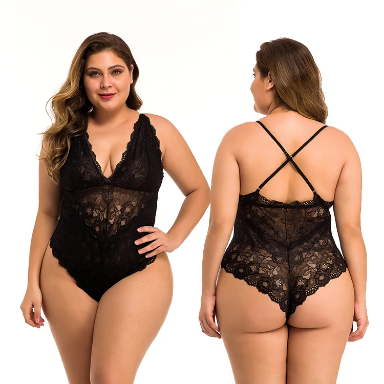 Hot-Transparent Japanese Mature Women Corset Bodysuit Teddy Plus Size All Lace Sexy Femme England Hot Sexy Girl Photo Lingerie