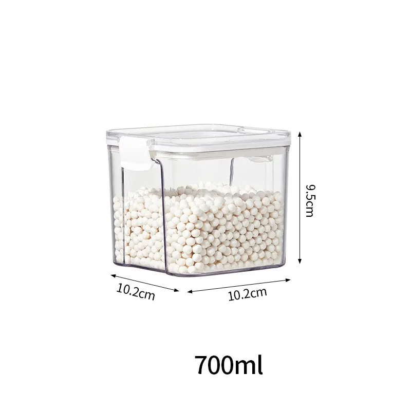 Hot Sales Food Storage Container Plastic Kitchen Refrigerator Noodle Box Multigrain Storage Tank Transparent Sealed Cans