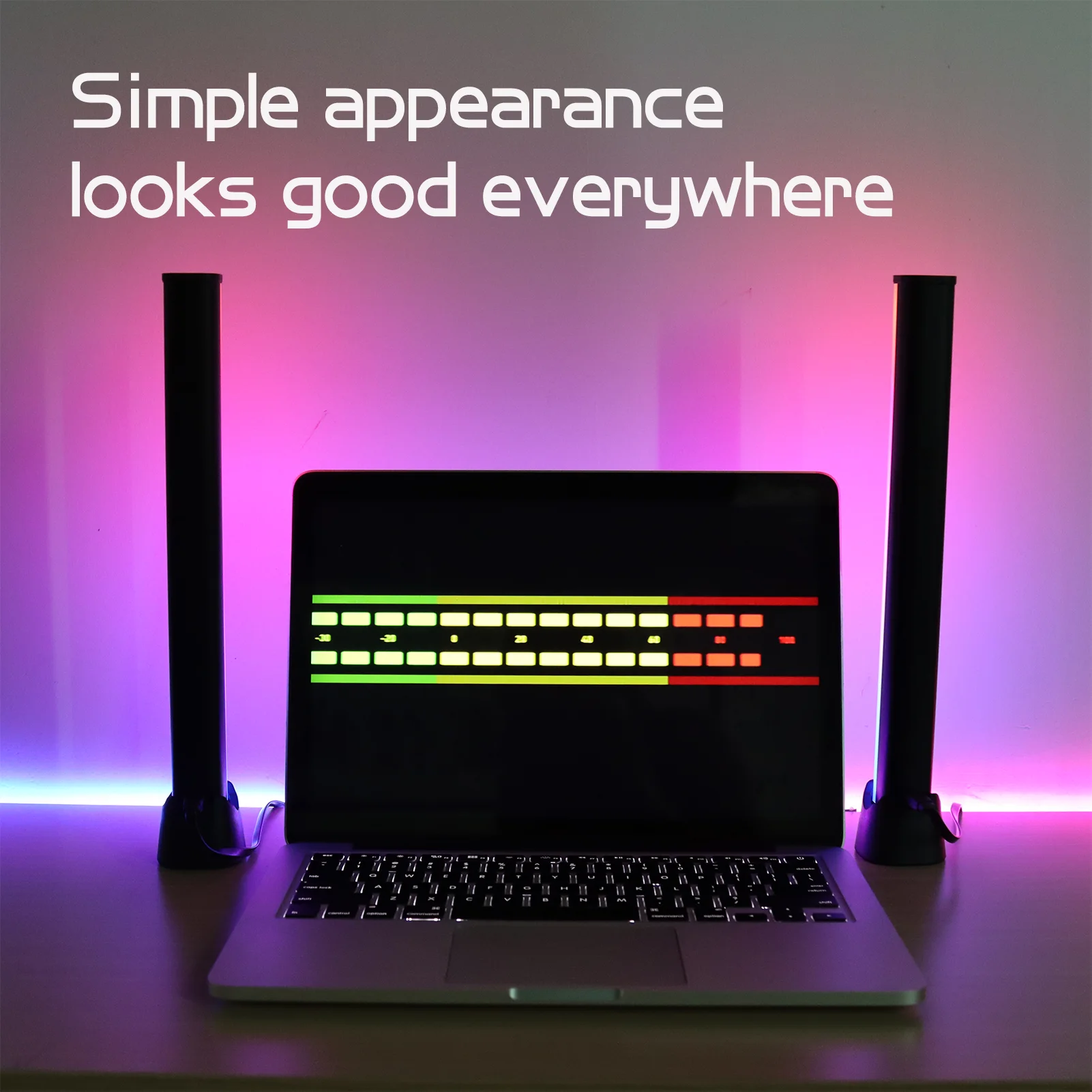 2022 Hot New Desktop Interior Atmosphere Lamp Voice-activated Pickup Music Sensor Rhythm Stage Dj Mini Computer Ambient Light