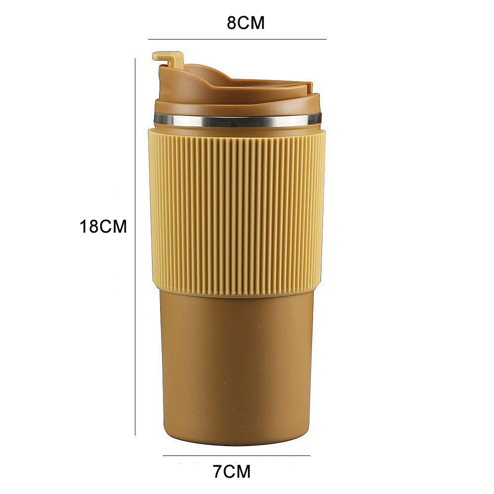 350/500ML Double Wall Stainless Steel Vacuum Insulated Tumbler,coffee cup Travel coffee mug with silicone sleeve