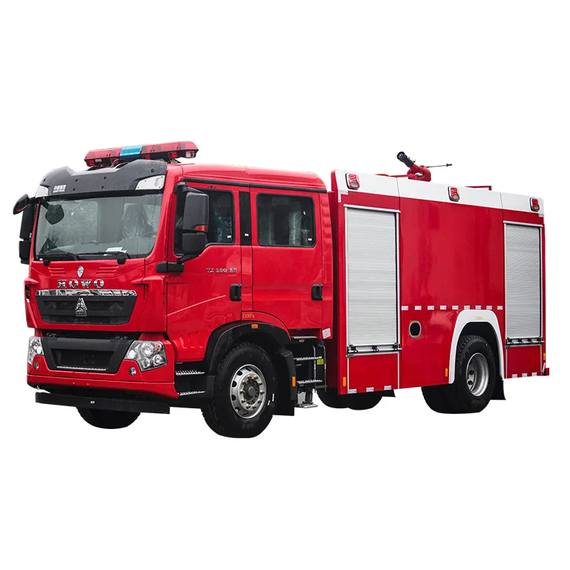 Heavy Duty Truck Haowo Rear Double Bridge Ladder Aerial Work Fire