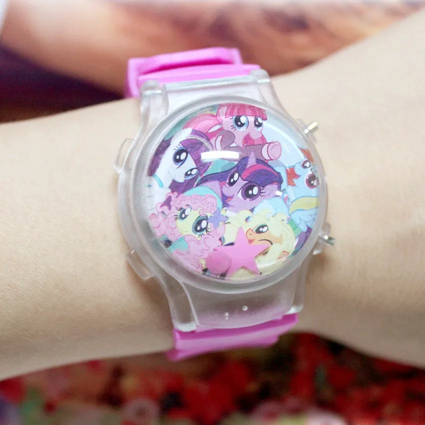 Fashion Cartoon Cute Silicone Digital Watches Children Kids Girls Wrist Watch Luminous Led WristWatches