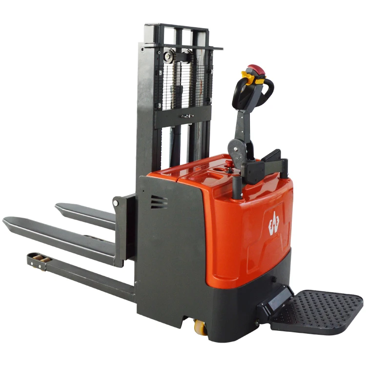 1ton hand manual forklift Electric stacker truck pallet lift stacker