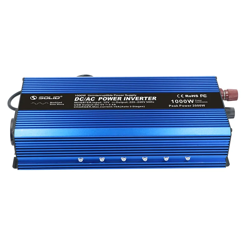 
Stand-by 24 Volt Modified Sine Wave Power Inverter With Battery Charger 12V 1KVA 1000W Battery Charger Inverter Home UPS 