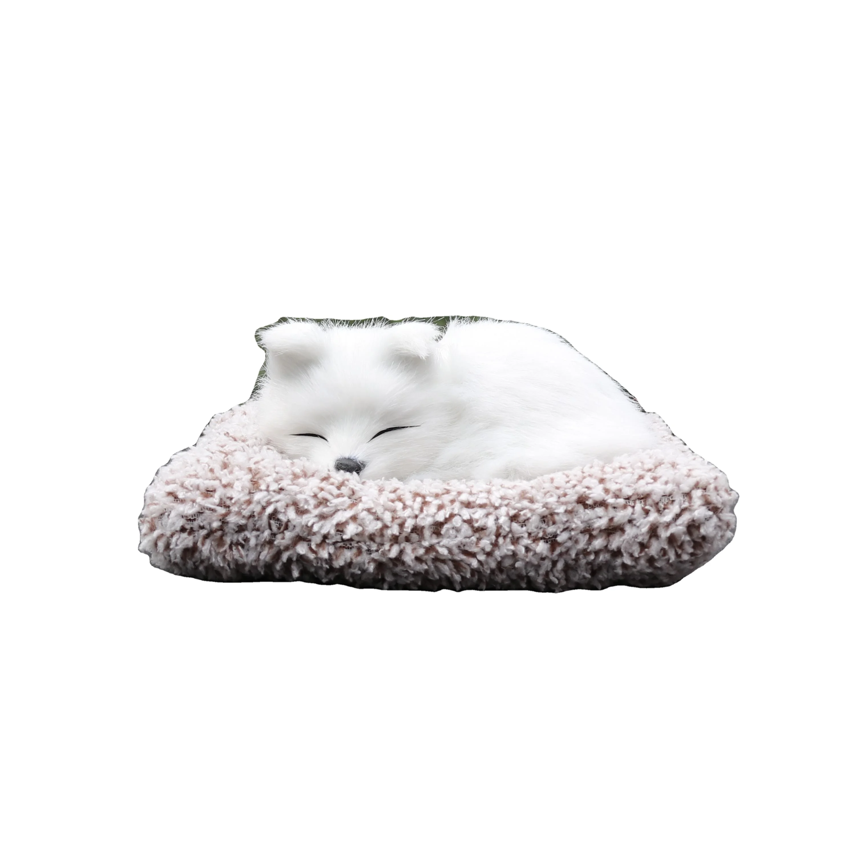 180g Cute Simulation Cartoon Dog Model Anime Design Style Plush Plastic Dashboard Ornament for Car Air Purifier