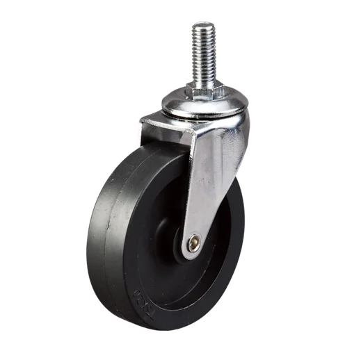 
3 inch Furniture Plastic Swivel Threaded Stem Caster With PU Wheel 