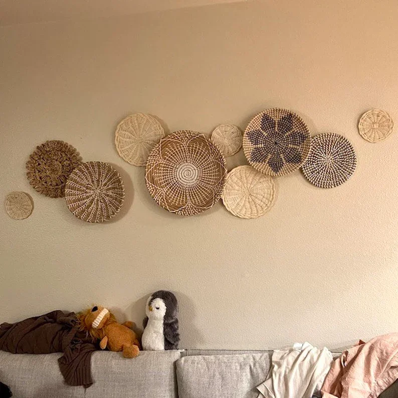 Flower door Hanging woven baskets bathroom hanging basket 12 inches hanging baskets