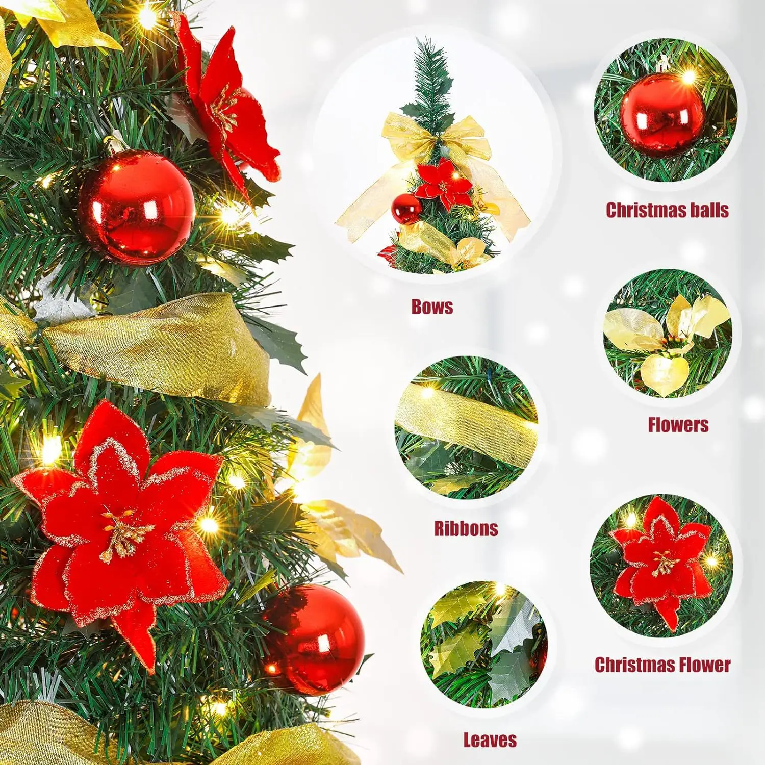 Hot Selling Popular Foldable Spiral Pagoda Shaped Pop up Christmas Tree,Collapsible Pencil Christmas Trees